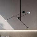 LED pendellampe Invisible Triplex 3-lys svart 2700K forfra