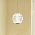 LED pendellampe Ismenia antikk messing akryl Ø11 cm forfra