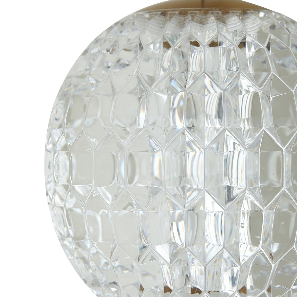 LED pendellampe Ismenia antikk messing akryl Ø11 cm - Lucande
