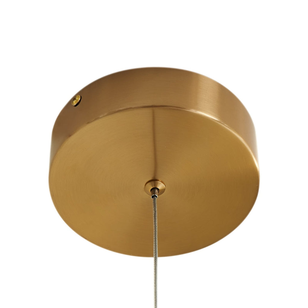LED pendellampe Ismenia antikk messing akryl Ø11 cm - Lucande