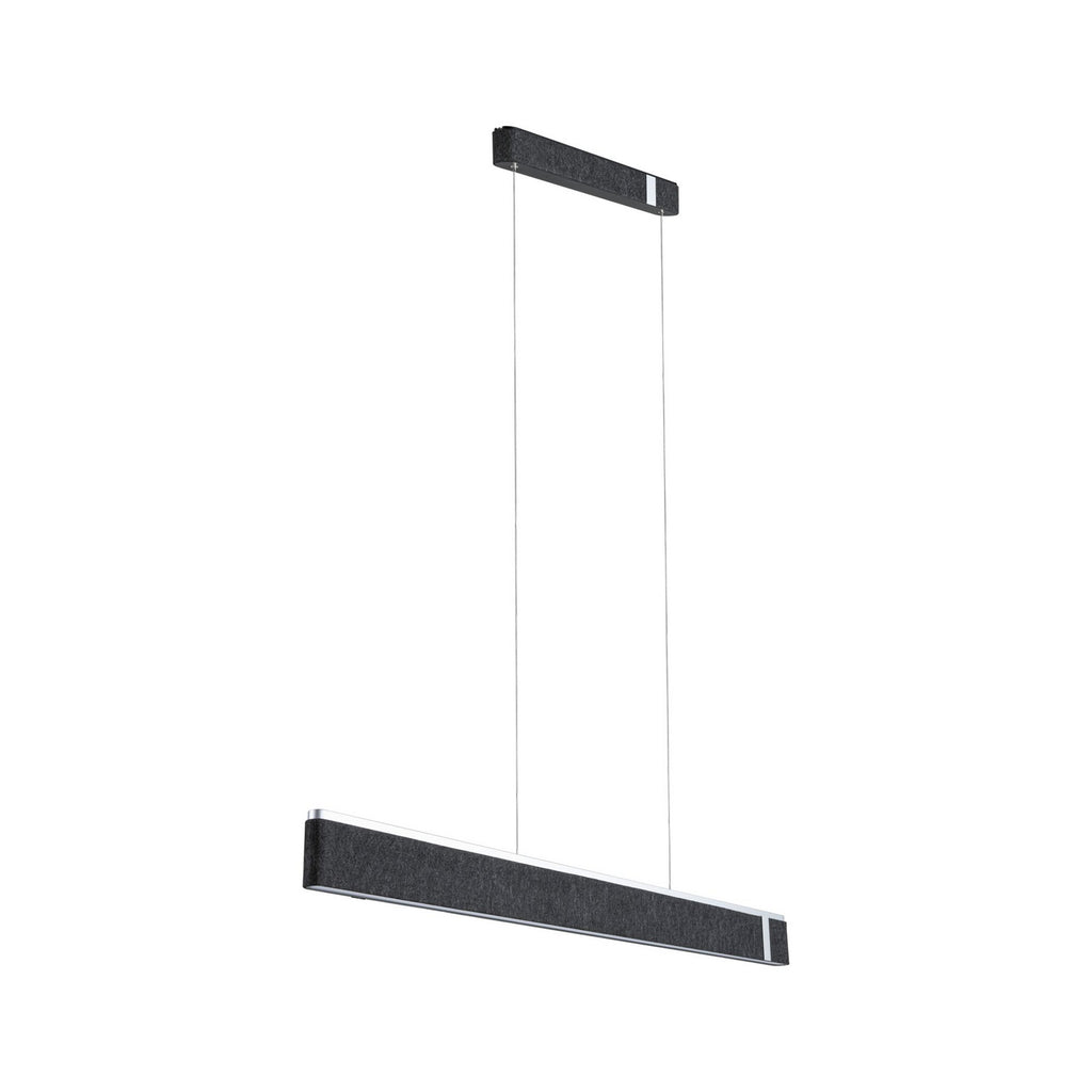 Detalj av LED pendellampe Jagun filt antrasitt 100 cm Zigbee dimbar