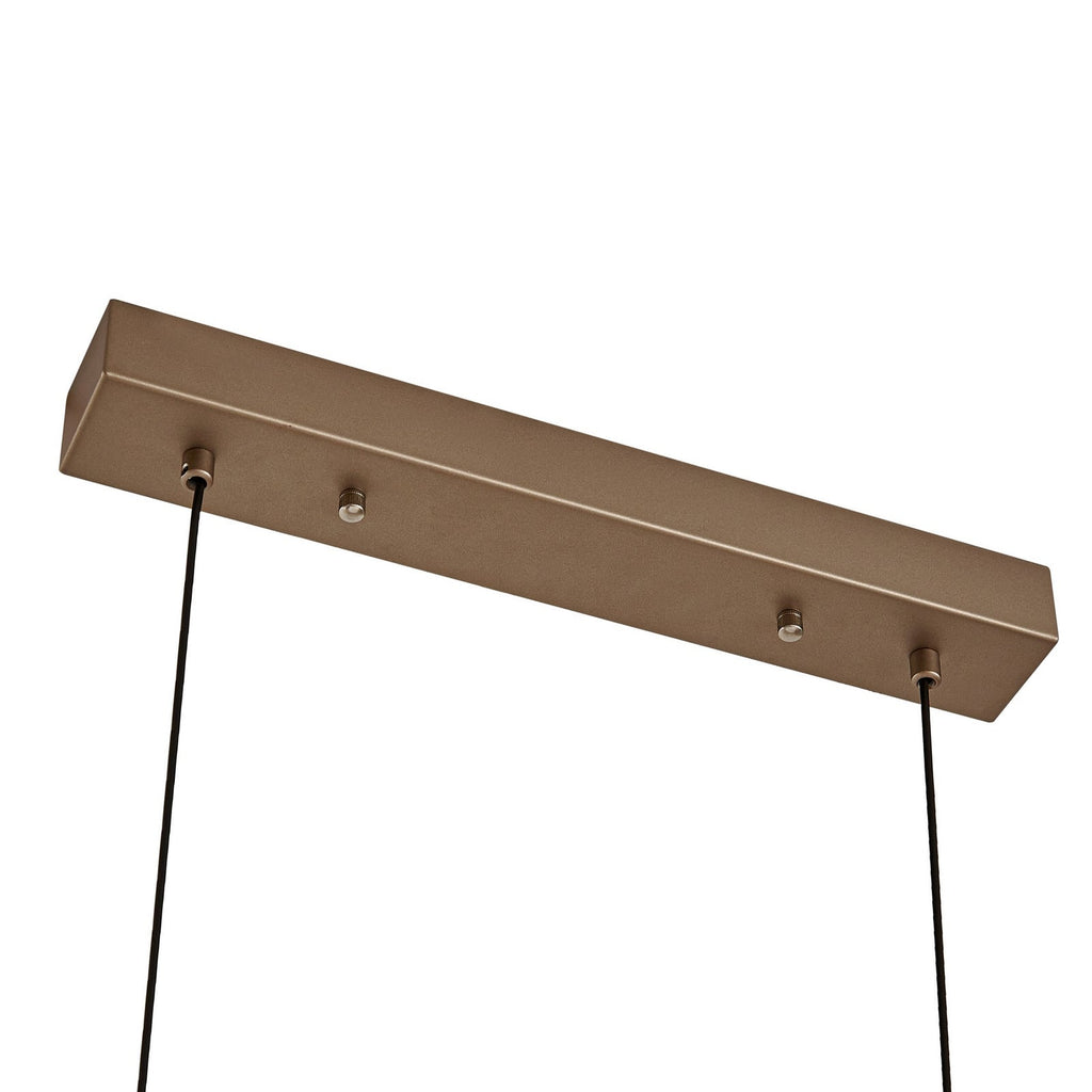 LED pendellampe Jaren svart/brun 100 cm sideprofil