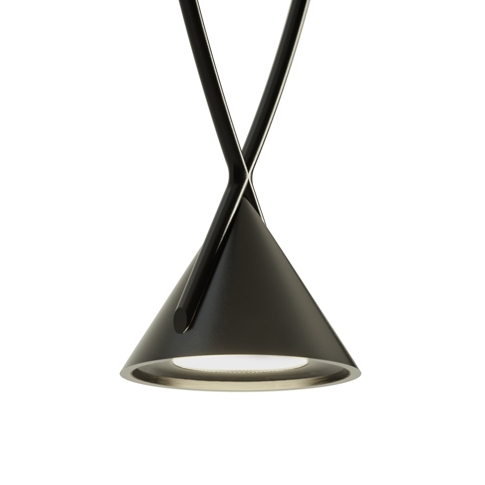 LED pendellampe Jewel 1-lys svart Ø9 cm oppheng
