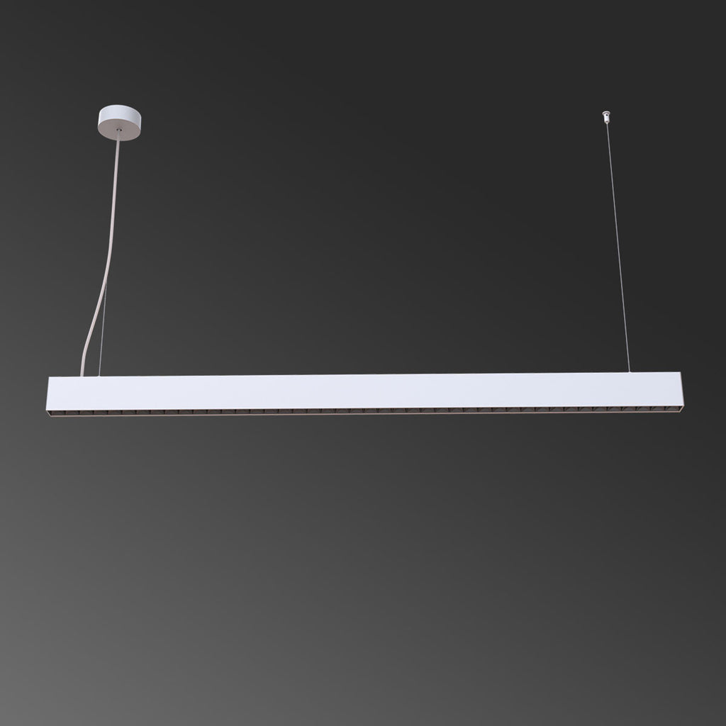 LED pendellampe Jolinda slim opp/ned aluminium detalj