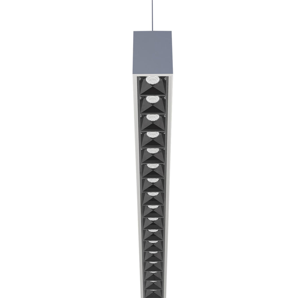 LED pendellampe Jolinda slim opp/ned aluminium sideprofil