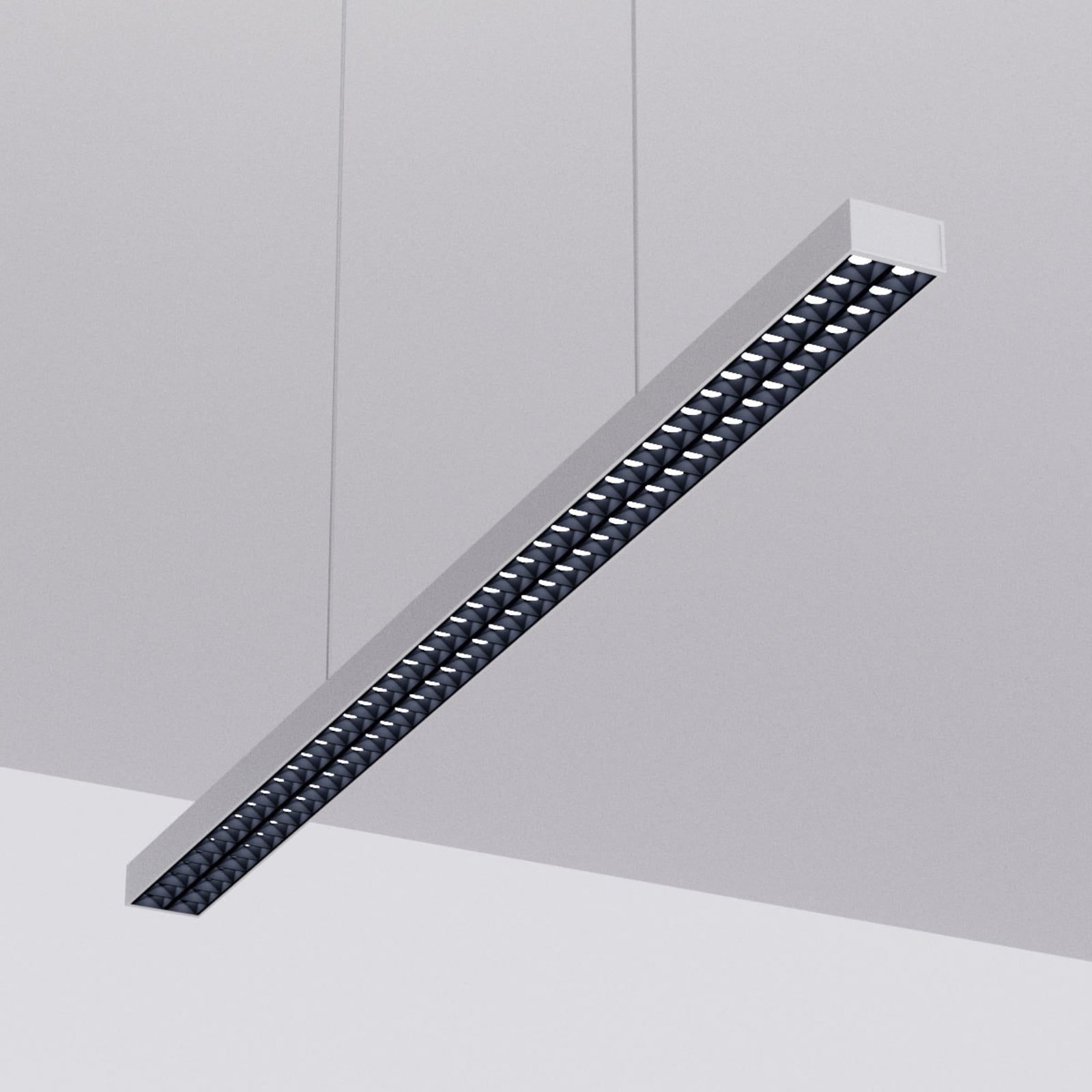 LED pendellampe Jolinda sølv forfra