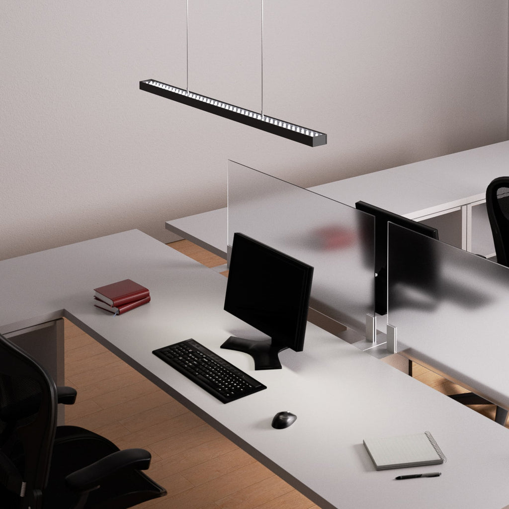 LED pendellampe Jolinda svart 118 cm detalj