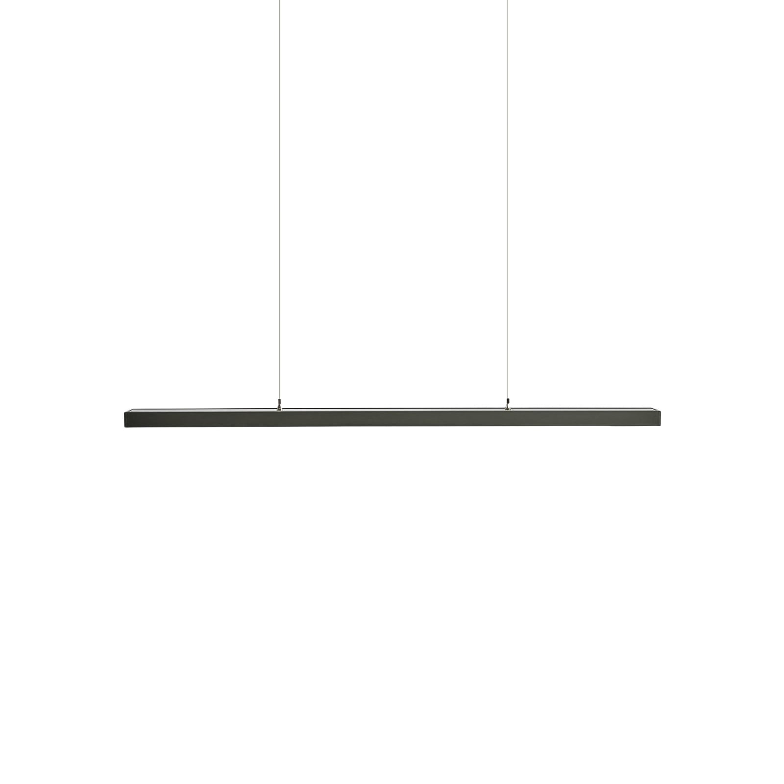 LED pendellampe Jolinda svart 118 cm montert i rom