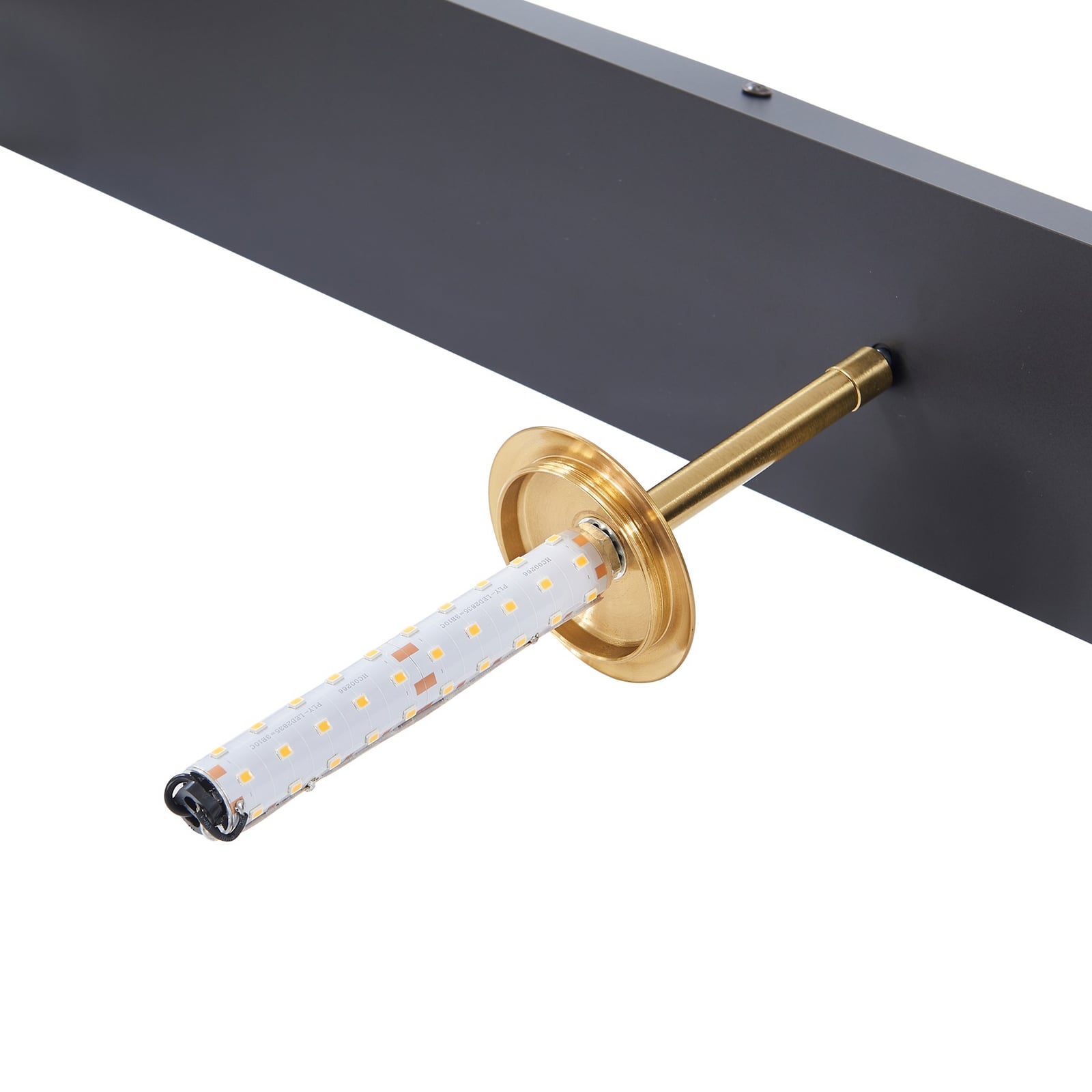 LED pendellampe Joran 3-lys glass hvit/gull Ø20 cm design