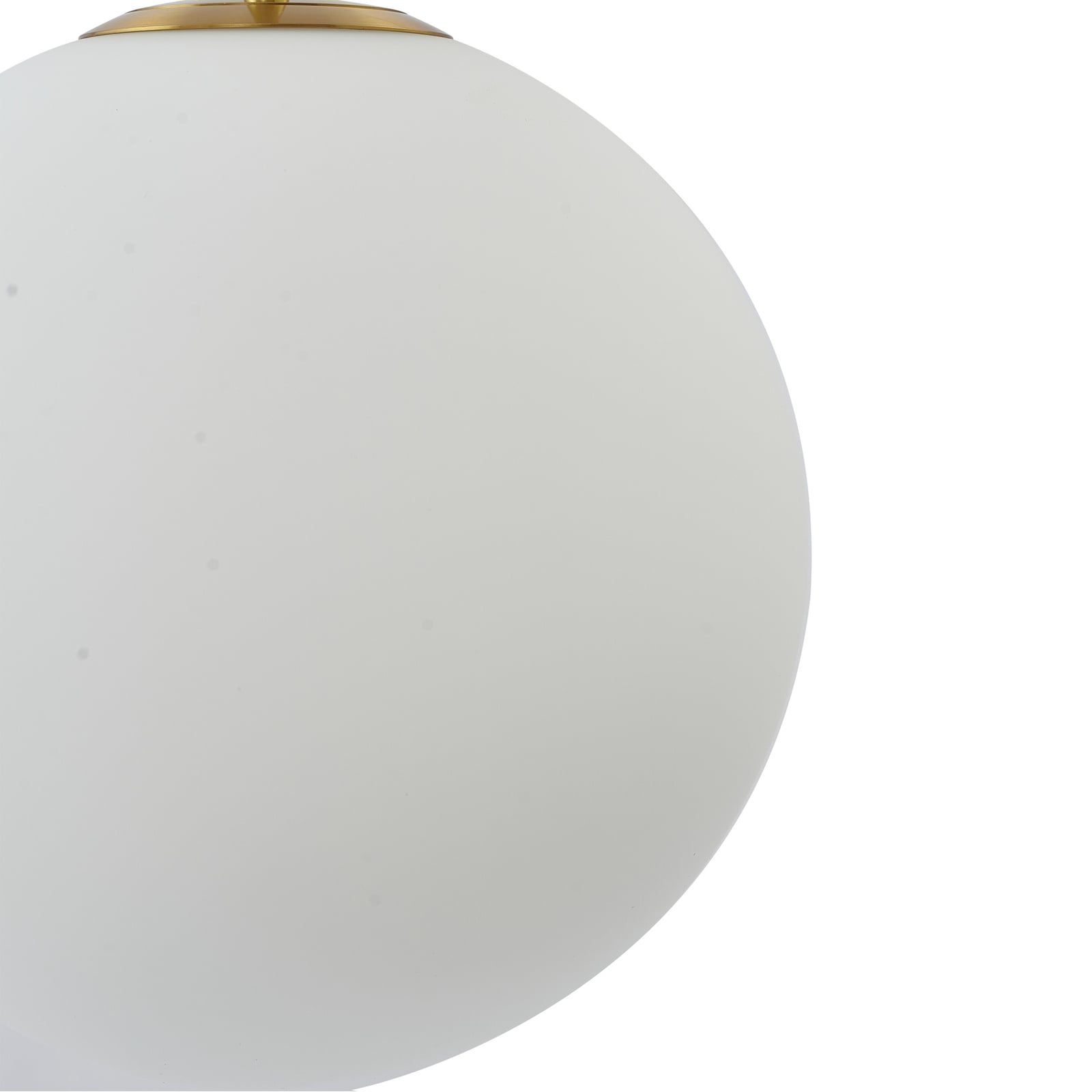 LED pendellampe Joran opalglass hvit/gull oppheng