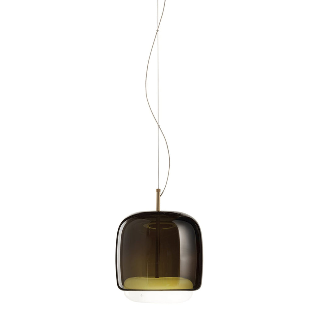 LED pendellampe Jube SP P dobbeltskjerm grønn/hvit dimbar detalj