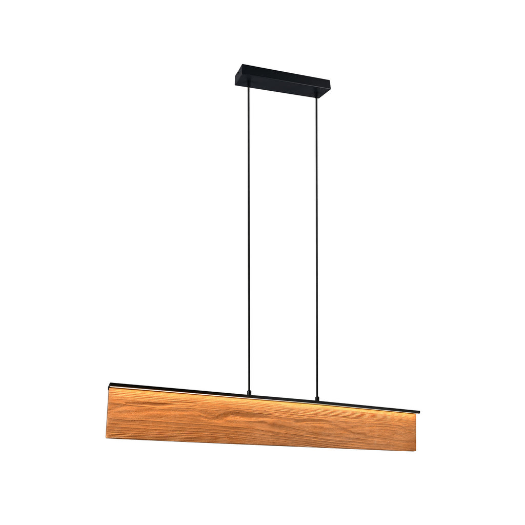 LED pendellampe Kalea trefarget 110 cm dimbar CCT touch montert i rom