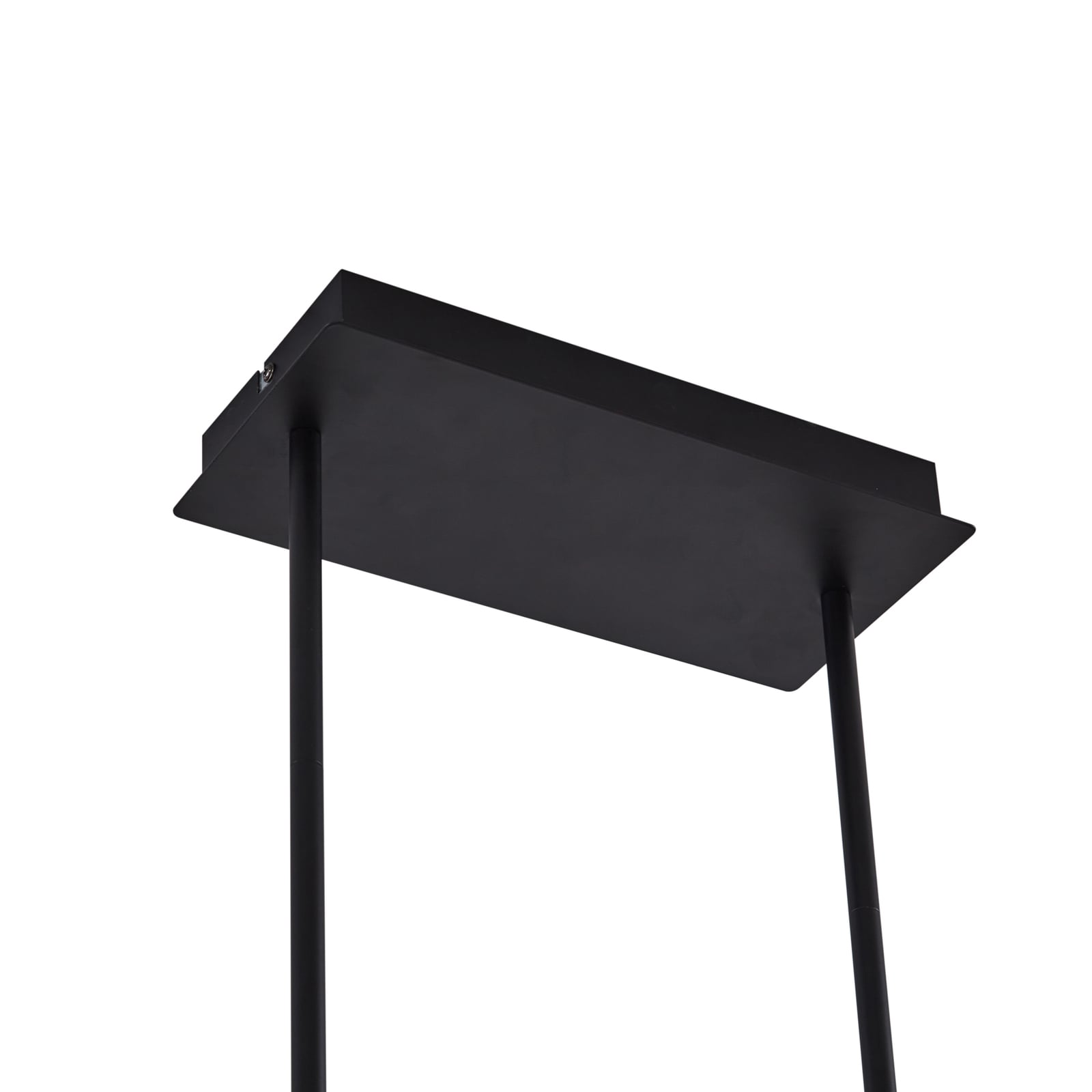 LED pendellampe Kassi dimbar svart krystalloptikk detalj av dimmekontroll