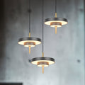 LED pendellampe Keaton svart/gull front
