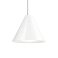LED pendellampe Keglen Ø17,5 cm hvit dimbar 5,5W Louis Poulsen forfra