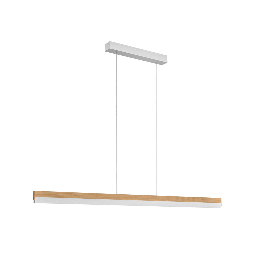 LED pendellampe Keijo eik/nikkel detalj av materiale