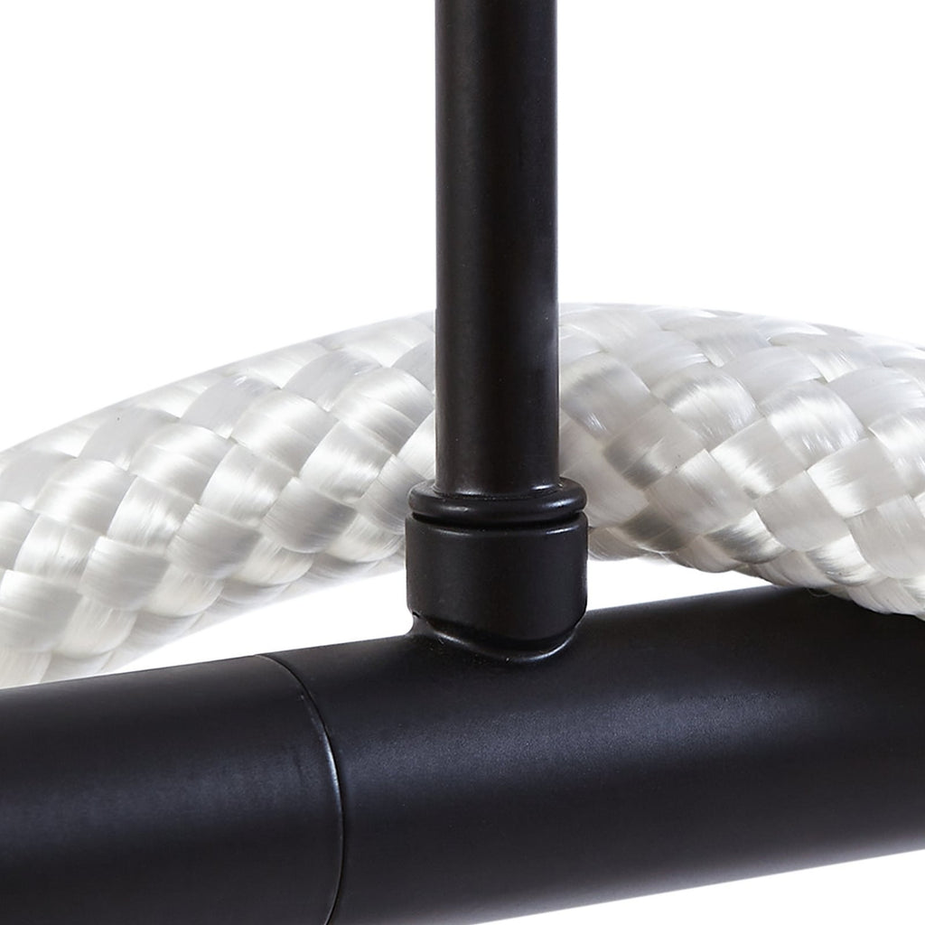 LED pendellampe Kisune svart/hvit 120 cm fra siden