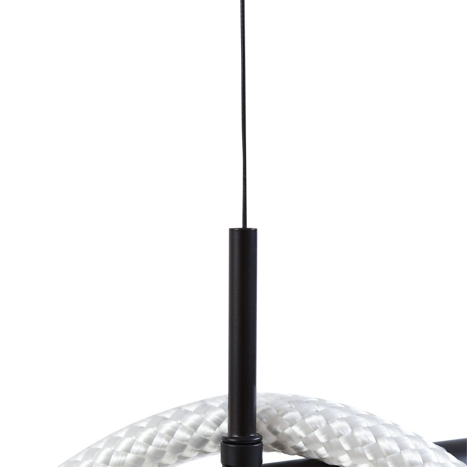 LED pendellampe Kisune svart/hvit 120 cm oppheng