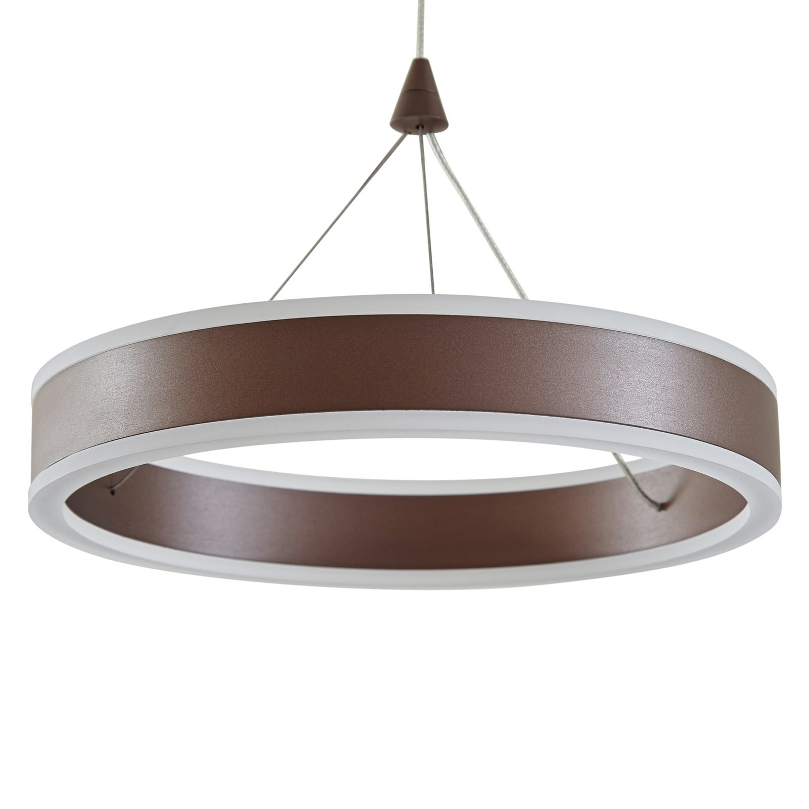 LED pendellampe Kolo 2-lys brun dimbar 86 cm nærbilde