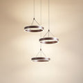 LED pendellampe Kolo 3-lys brun dimbar forfra