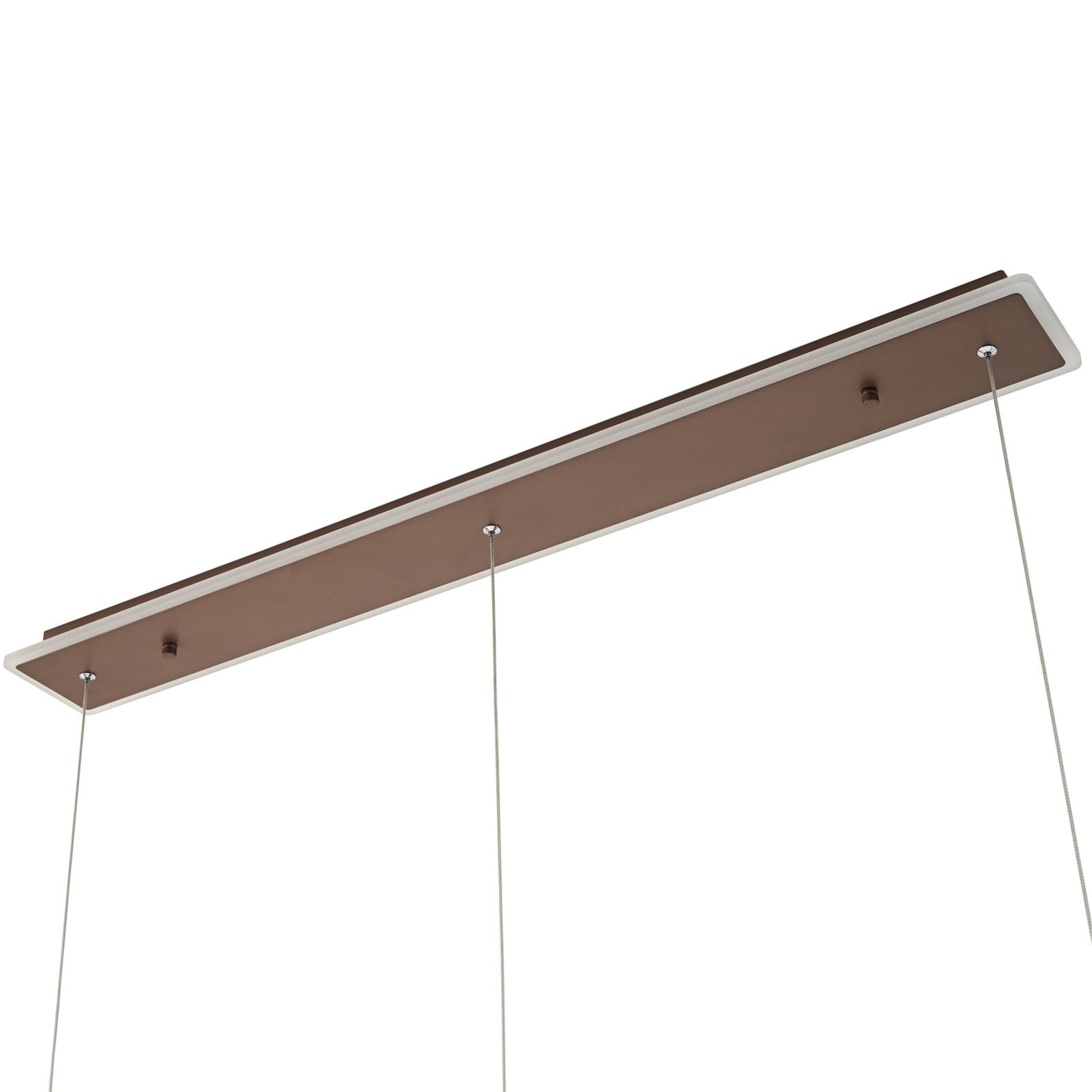 LED pendellampe Kolo 3-lys brun dimbar med varmt lys