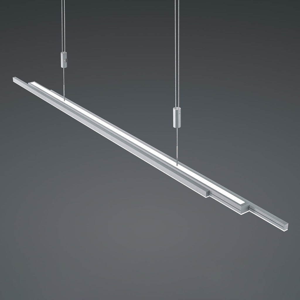 LED pendellampe L-lightLINE aluminium CCT dimbar Zigbee nærbilde av lys