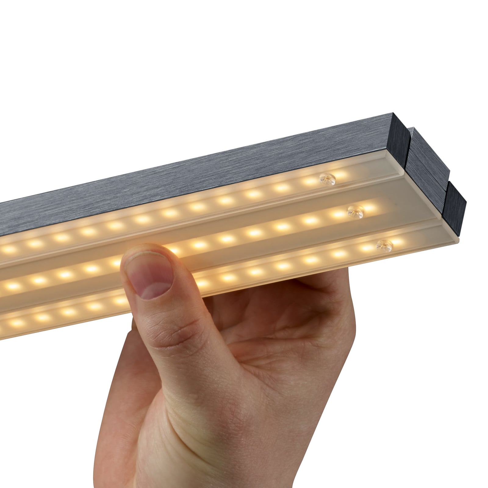 LED pendellampe L-lightLINE Zigbee opp/ned antrasitt dimbar app-styring
