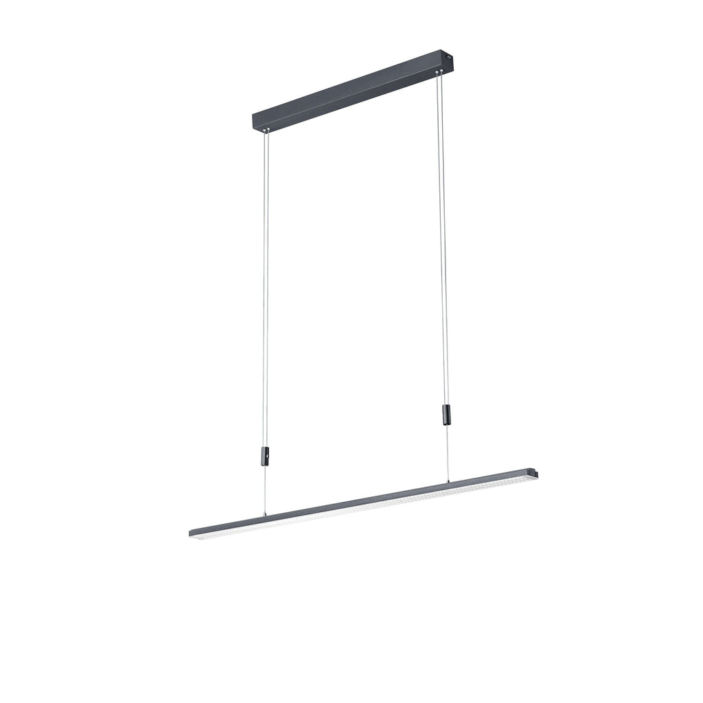 LED pendellampe L-lightLINE Zigbee opp/ned antrasitt dimbar bakside