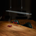 LED pendellampe L-lightLINE Zigbee opp/ned antrasitt dimbar forfra