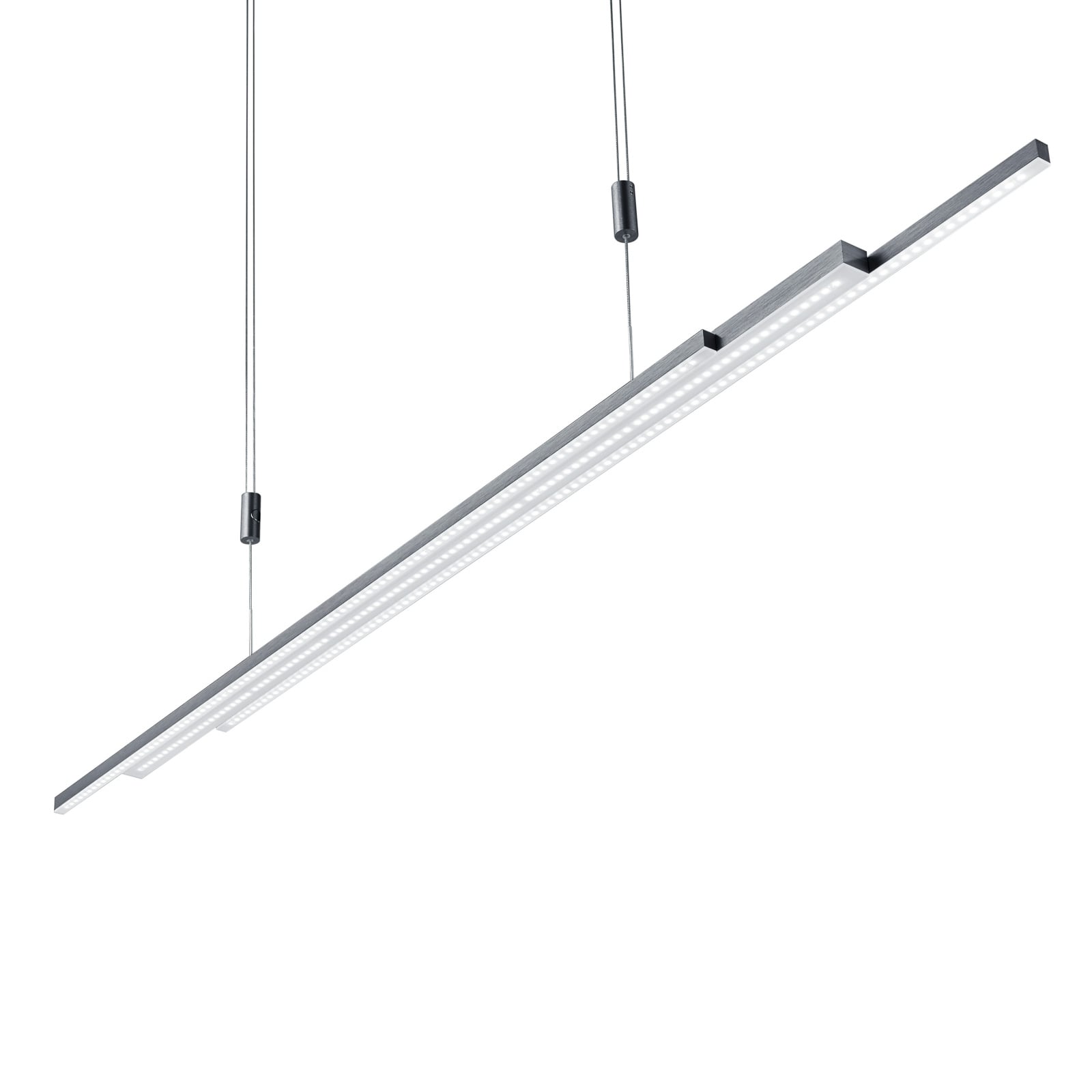 LED pendellampe L-lightLINE Zigbee opp/ned antrasitt dimbar justerbar lengde
