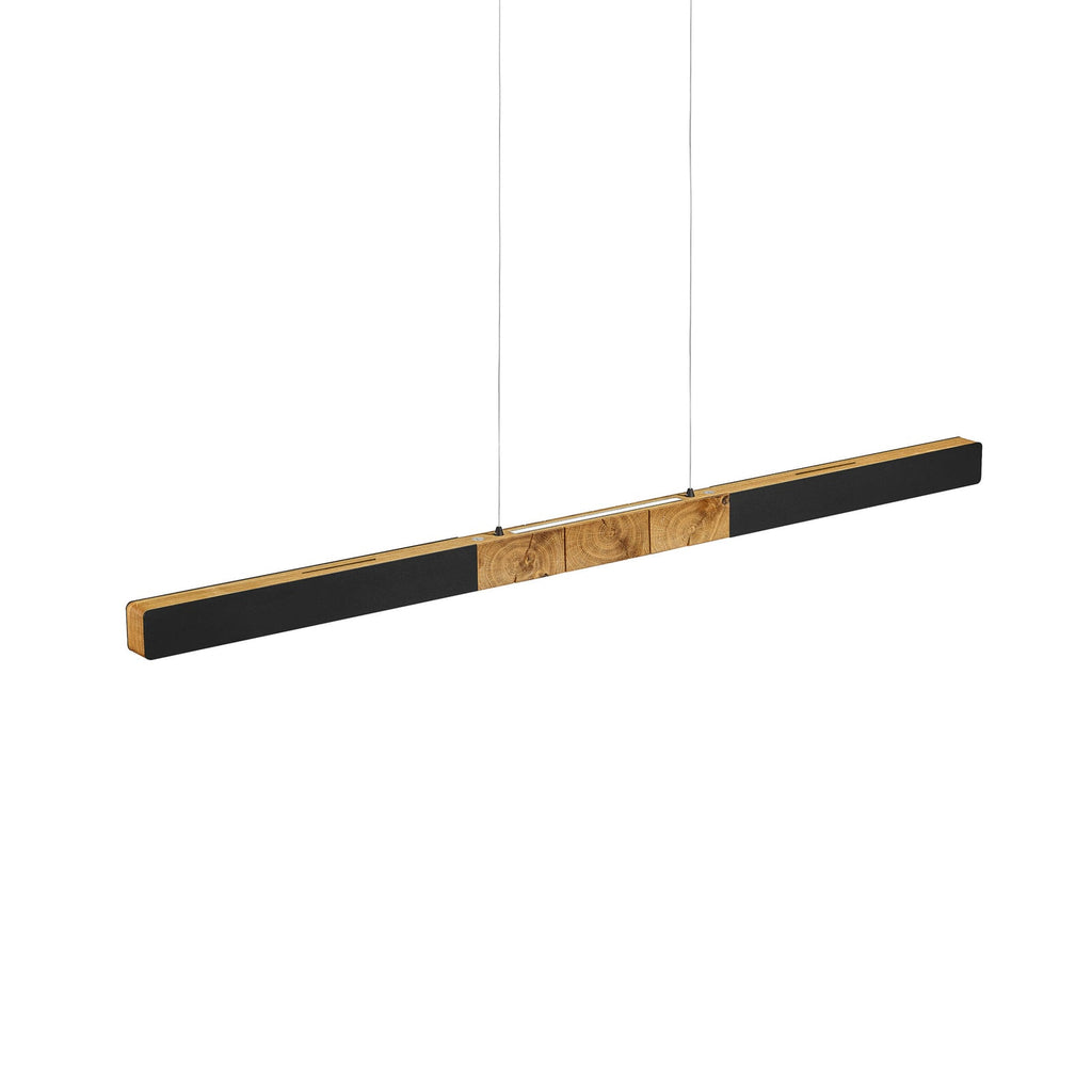 LED pendellampe Lana del nero tre dimbar montert i rom