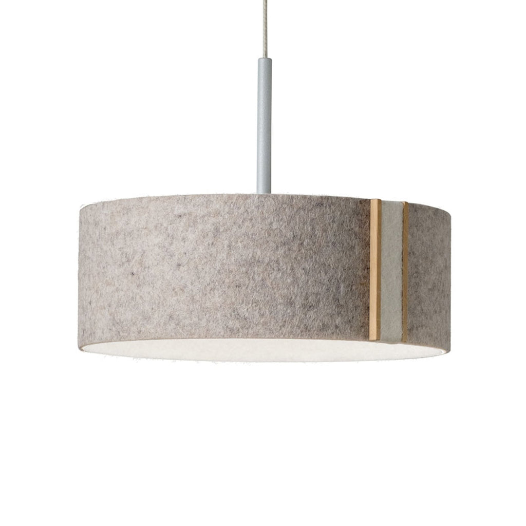 LED pendellampe LARAfelt S filt/eik dimbar oppheng