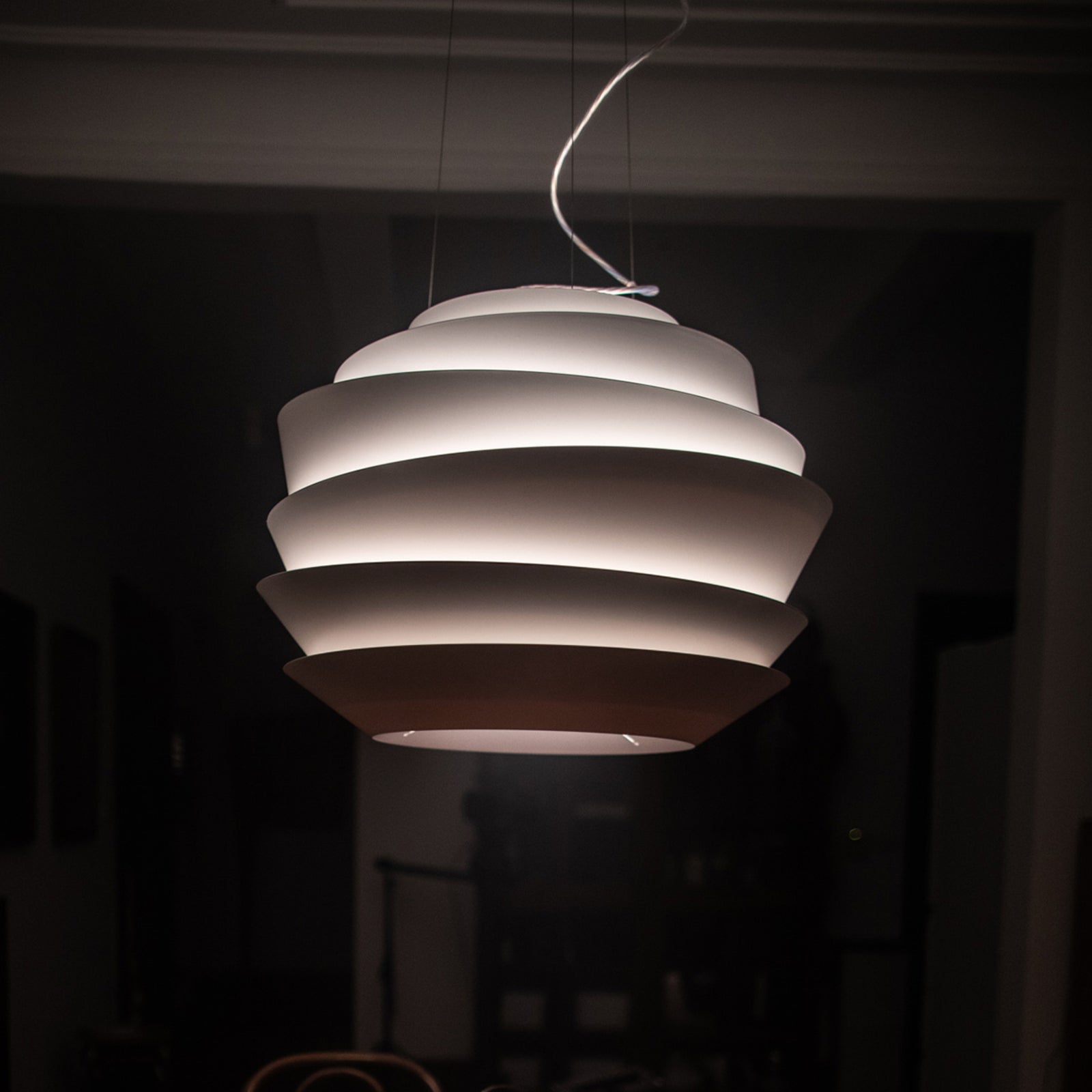 LED pendellampe Le Soleil hvit dimbar DALI Ø62 cm oppheng