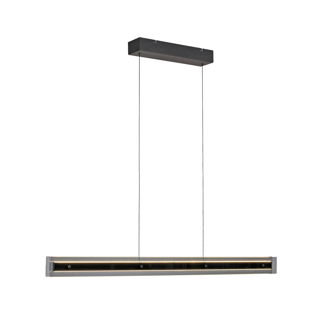 LED pendellampe Lena svart dimbar 105 cm montert over spisebord
