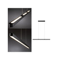LED pendellampe Lento svart opp og ned dimbar 100 cm forfra