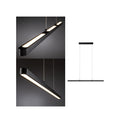 LED pendellampe Lento svart opp og ned dimbar 100 cm forfra