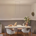 LED-pendellampe Lento ZigBee CCT dimbar hvit 100 cm forfra