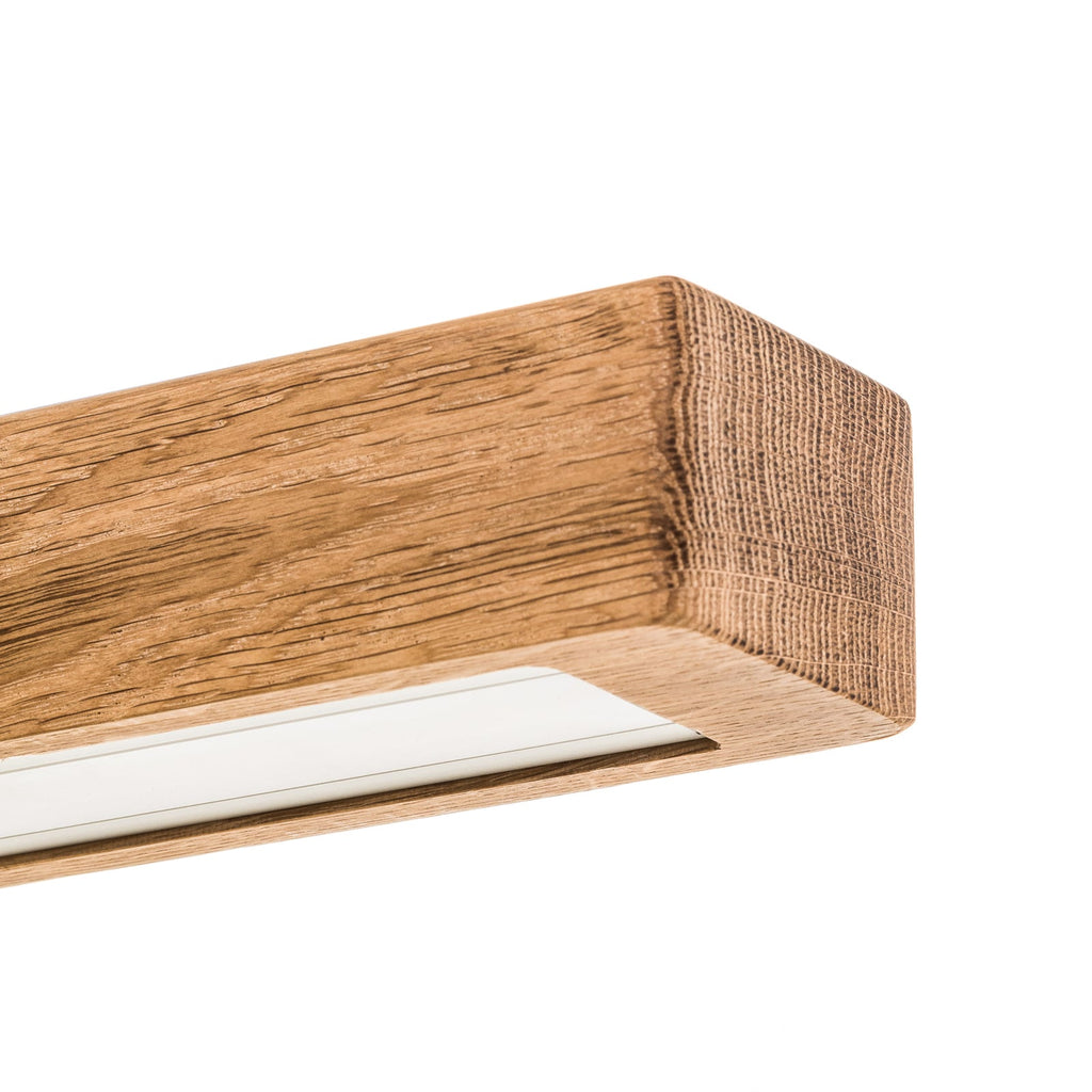 LED pendellampe Leonora Down dimbar eik 85 cm CCT justerbar høyde