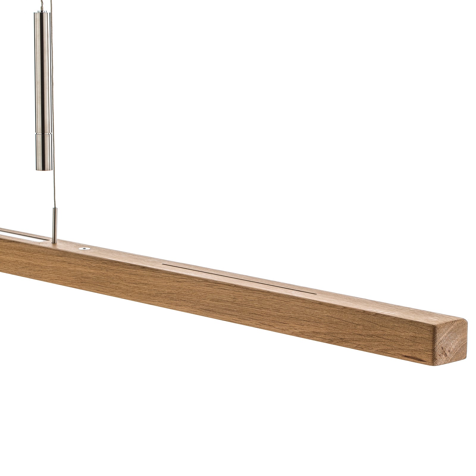 LED pendellampe Leonora opp/ned dimbar massivtre 160 cm eik justerbar høyde