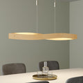 LED pendellampe Lian dimbar eik natur 119 cm 34W forfra