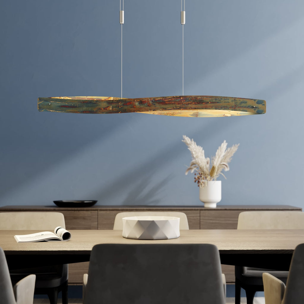 LED pendellampe Lian oksidert aluminium dimbar 119 cm bakside