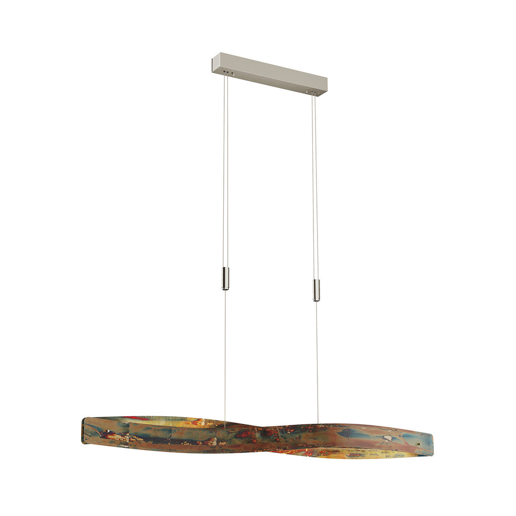 LED pendellampe Lian oksidert aluminium dimbar 119 cm montert i rom