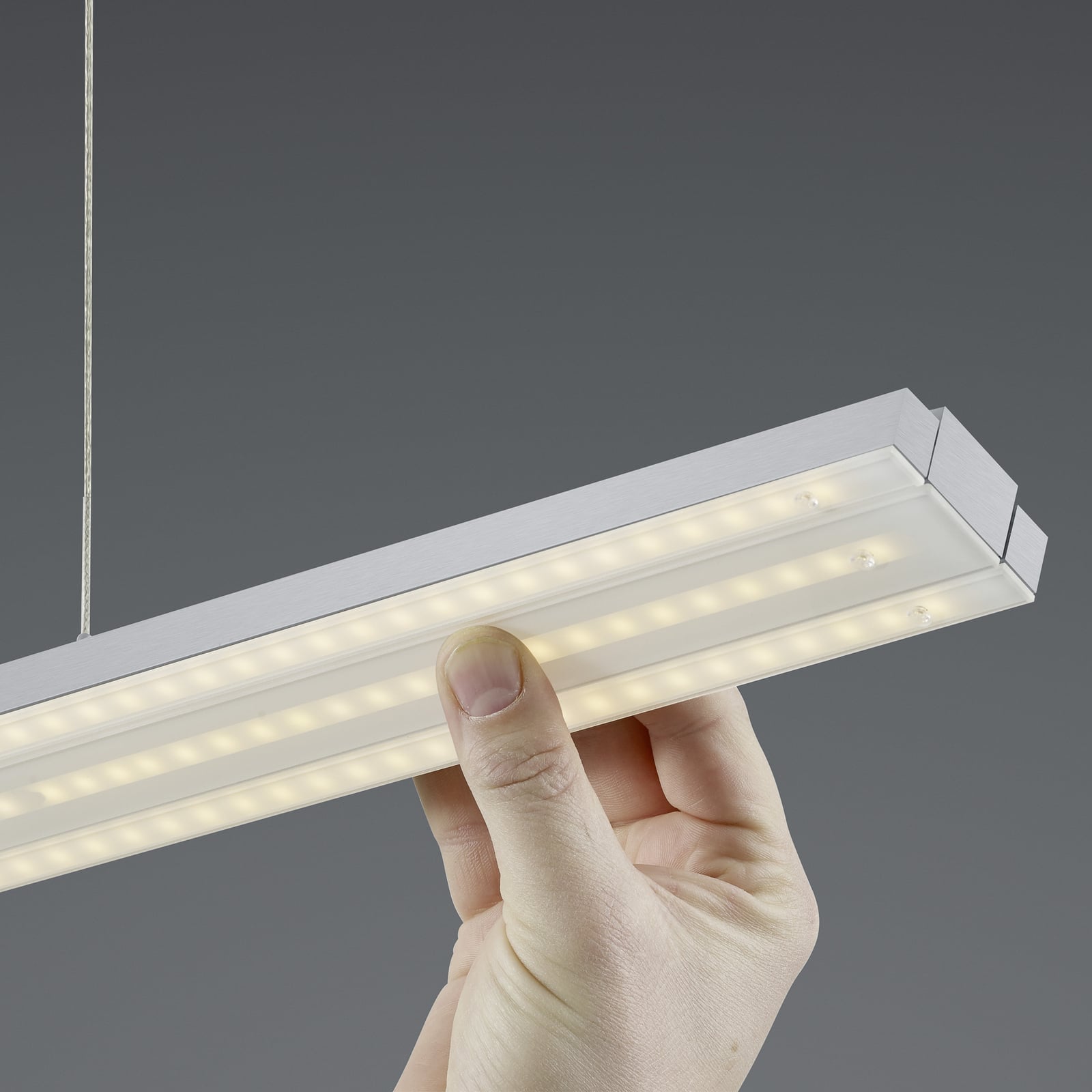 LED pendellampe Lightline V3 opp/ned dimbar aluminium justerbar høyde