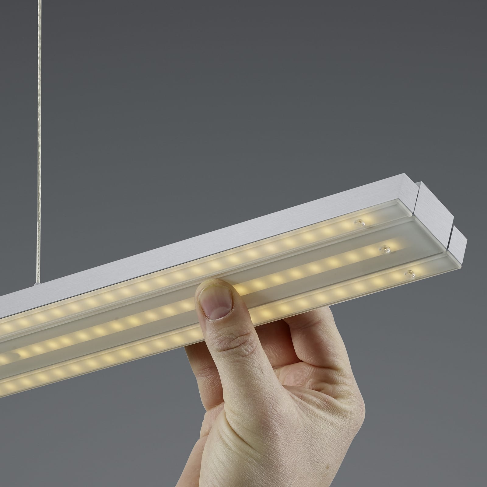 LED pendellampe Lightline V3 opp/ned dimbar aluminium sensor kontroll