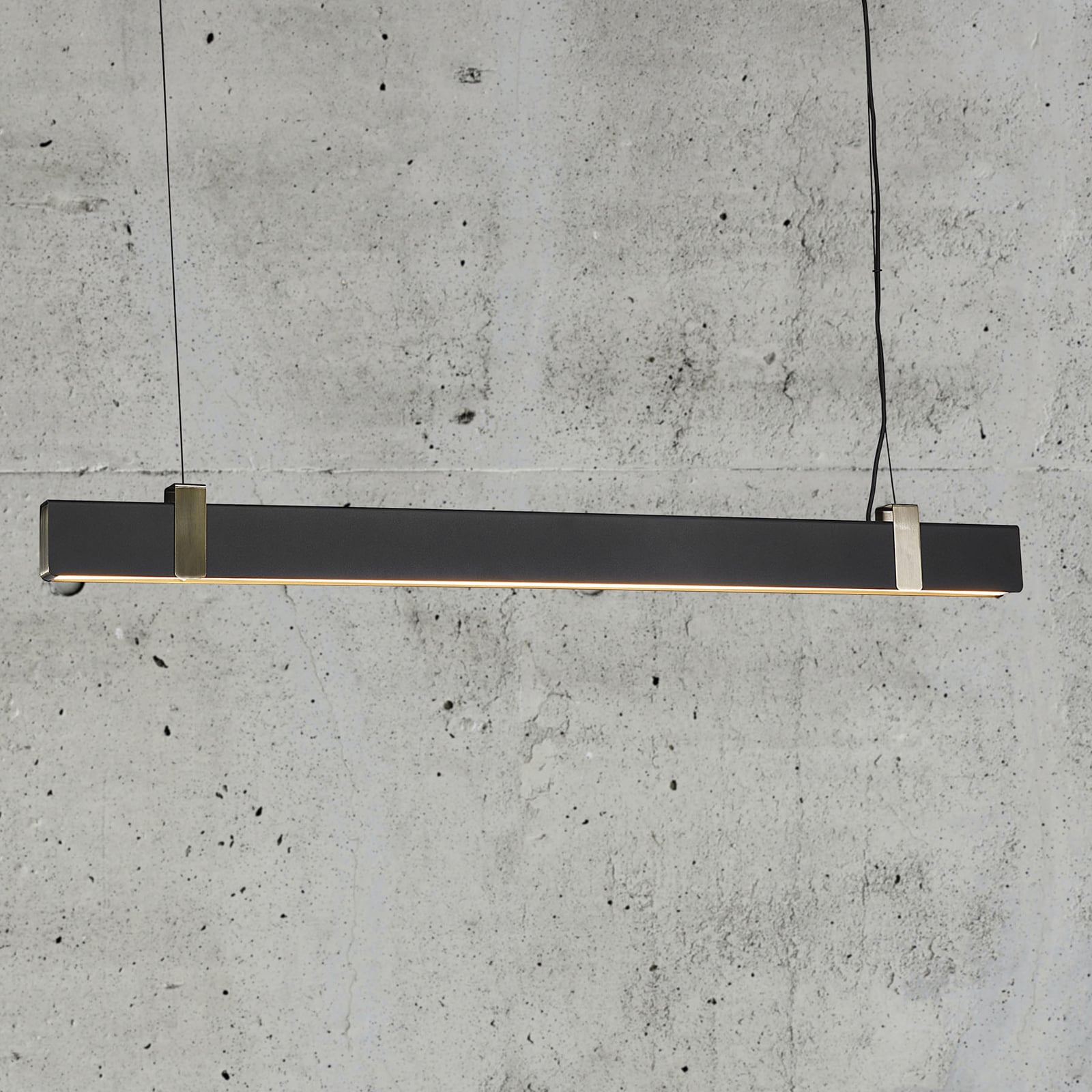 LED pendellampe Lilt svart dimbar 115 cm 27W forfra