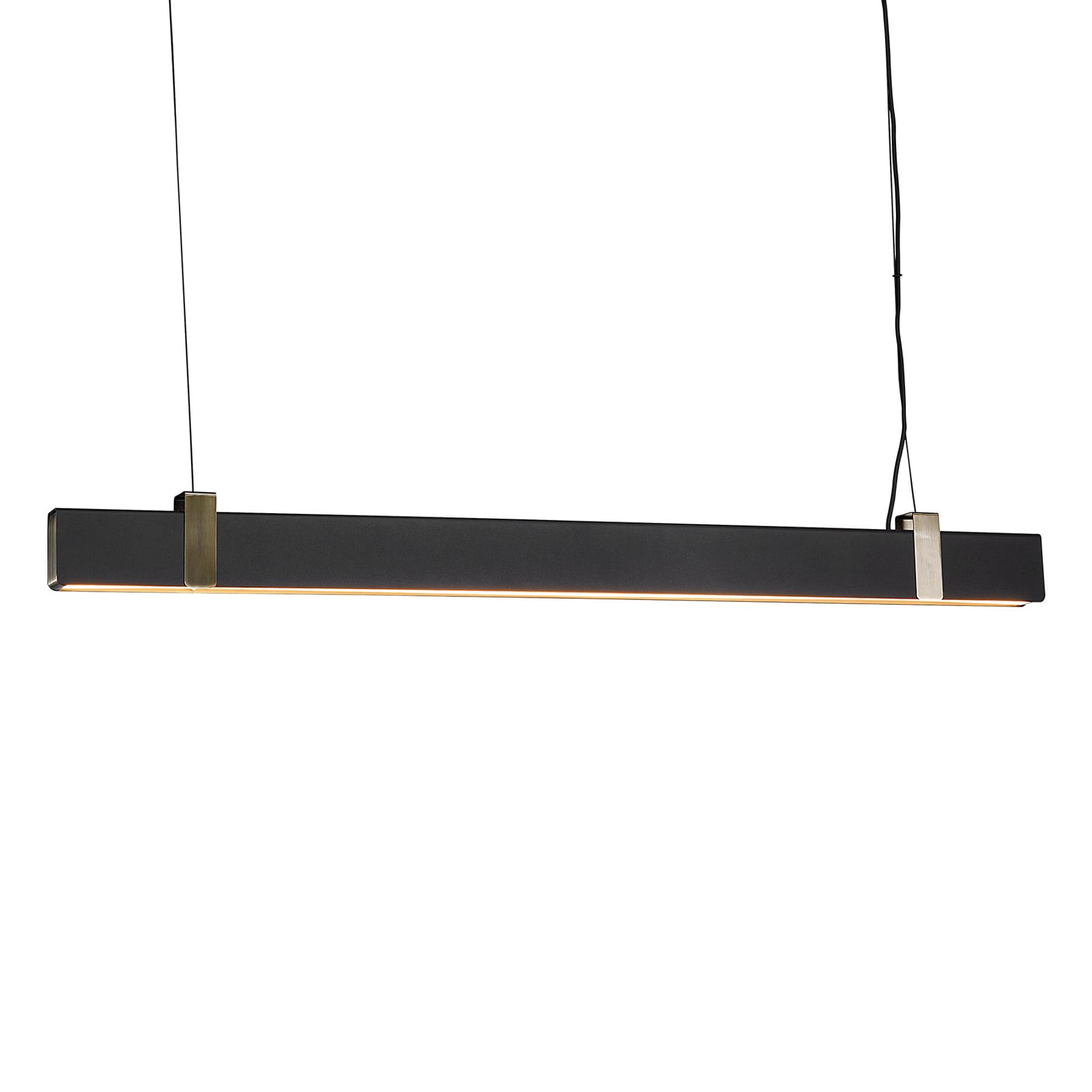 Montert LED pendellampe Lilt svart dimbar 115 cm 27W over bord