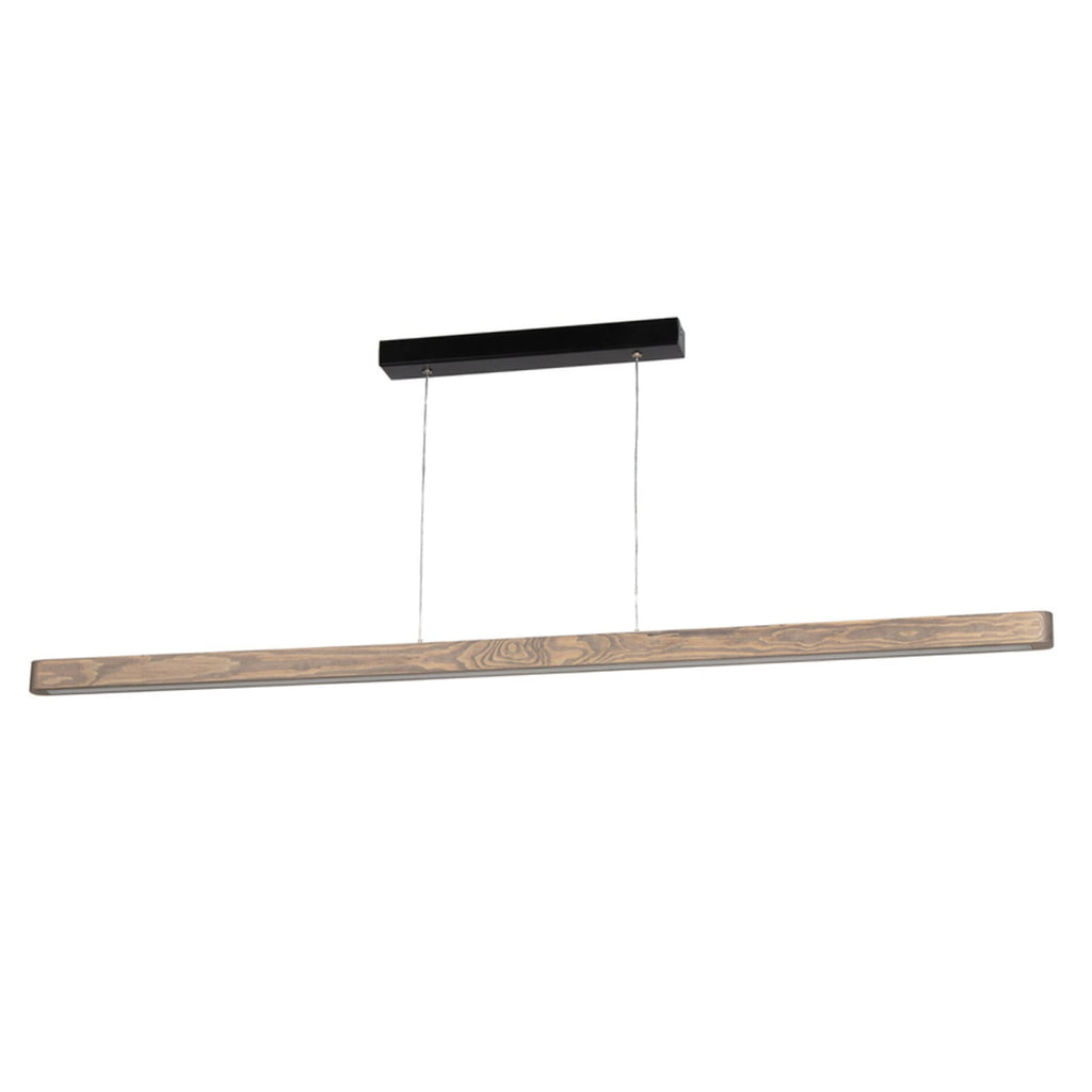 LED pendellampe Lineo furu grå dimbar 135 cm 12W fra siden