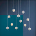 LED pendellampe Lini 11-lys dimbar hvit 114 cm forfra