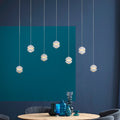 LED pendellampe Lini 7-lys hvit dimbar 90 cm forfra