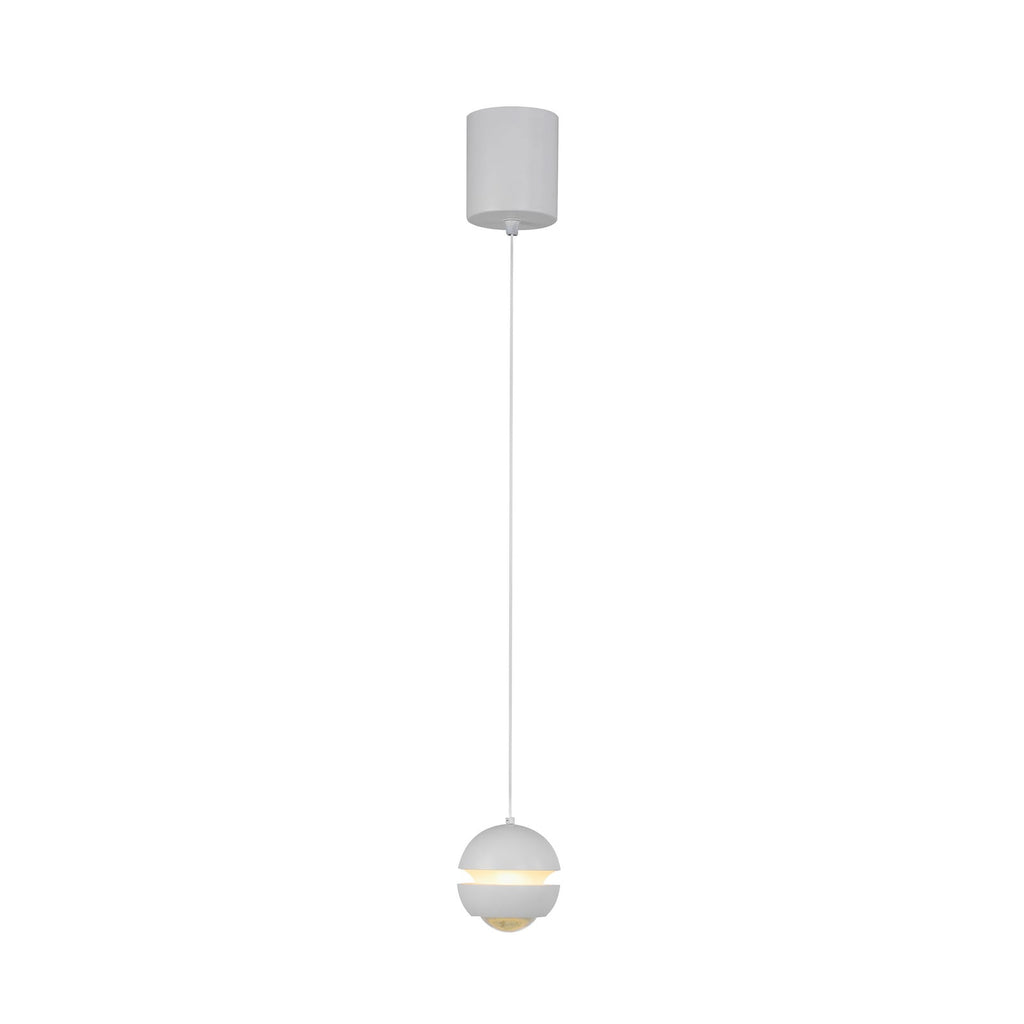 LED pendellampe Lini kuleformet hvit Ø10 cm 3000K nærbilde